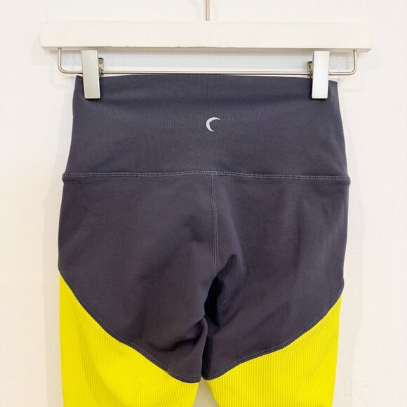 Zyia Parallel Luxe High Rise 7/8 Ankle Athletic Workout Leggings Neon Yellow 0 - Picture 7 of 9